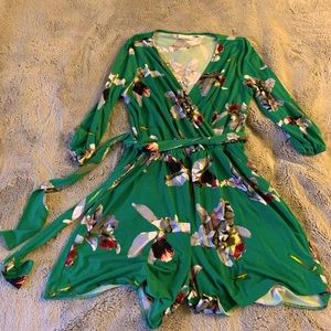 Green Floral Romper - New York and Company